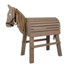 Pie pequeño - caballo de madera gris