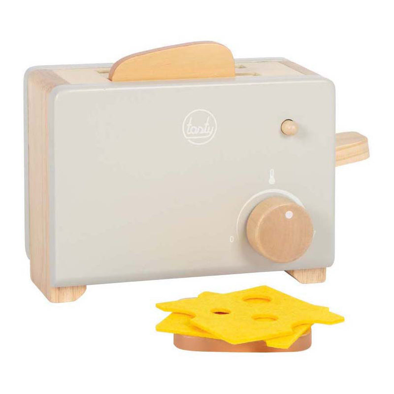 Piccole piede - tostapane in legno set grigio gustoso