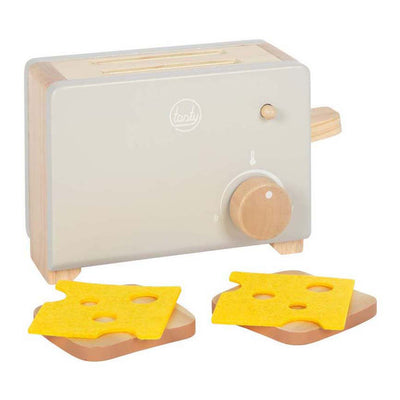 Piccole piede - tostapane in legno set grigio gustoso