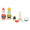 Piccole piede - Torre stack di Natale e inverno, 9 pezzi