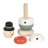 Piccole piede - Torre stack di Natale e inverno, 9 pezzi