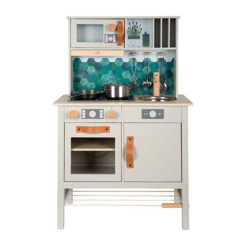 Pieno piccolo - Speelkeuken in legno grigio gustoso