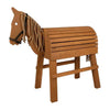 Pieno piccolo - Cavallo in legno marrone