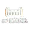 Small foot - houten poppenbed wit little button