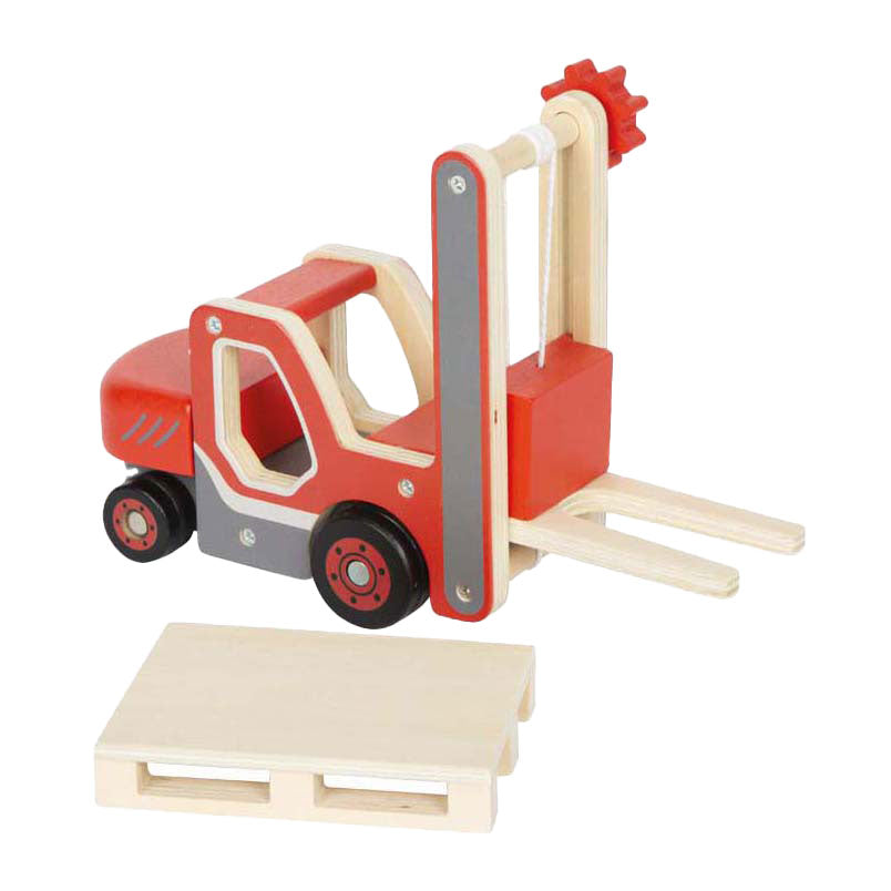 Pieno piccolo - carrello elevatore in legno con pallet