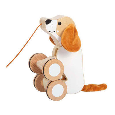 Piccollo - Trekhond di legno con orecchie scoppiettanti