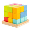 Puzzle cerebrale 3D in legno di piccoli piedi