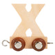 Piccole piede - Font in legno - X - 12 pezzi