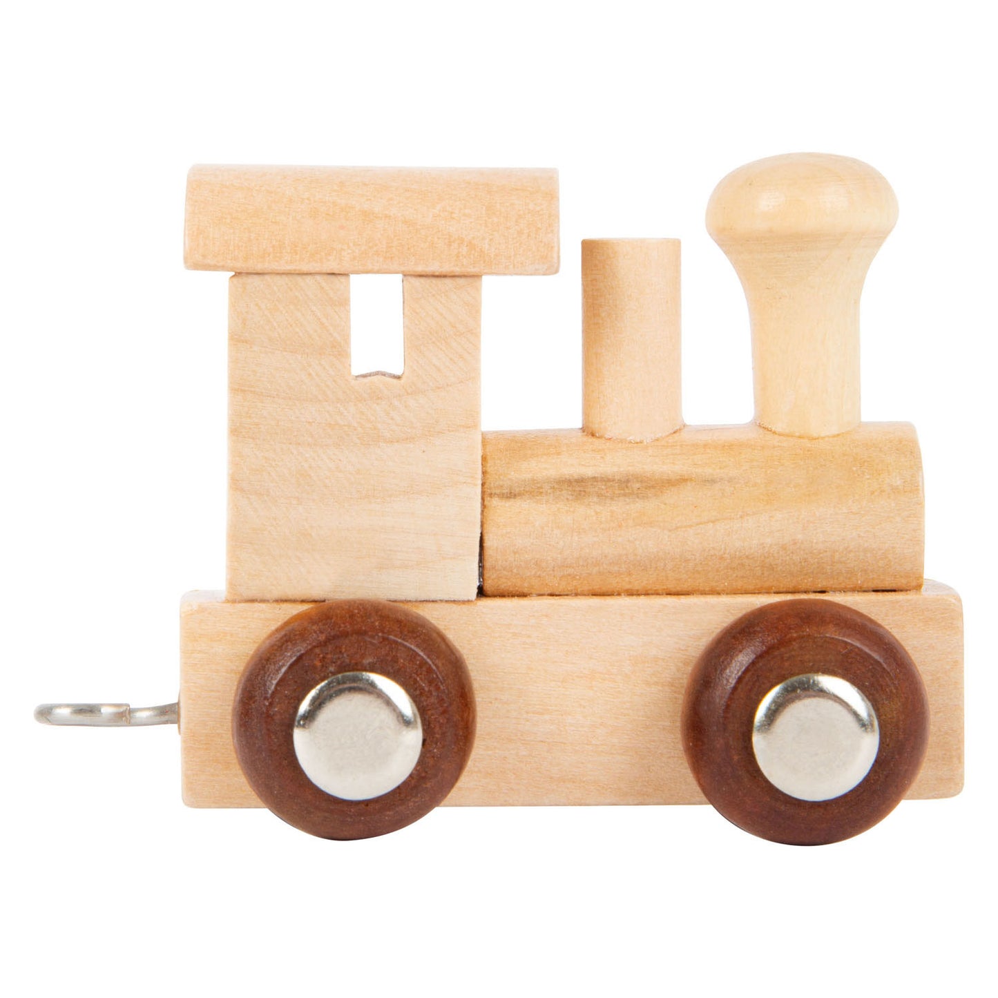 Pie pequeño - locomotora de fuente de madera - 12 piezas