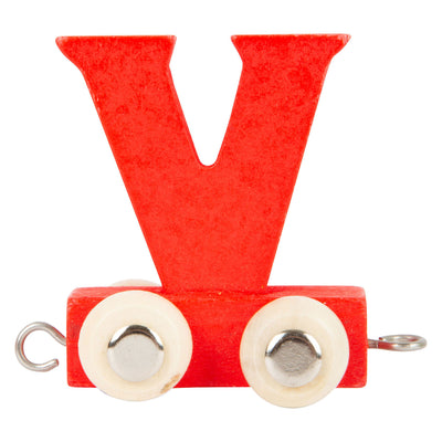 Piccole piede - Font in legno rosso - V - 12 s tuks