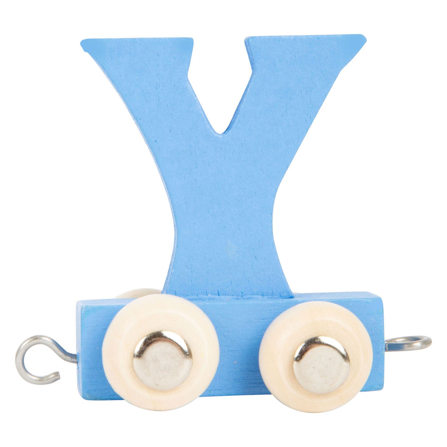 Piccole piede - Font in legno Blu - Y - 12 pezzi