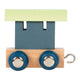 Piccole piede - Font in legno Polare - Verde blu del vagone - 12 pezzi