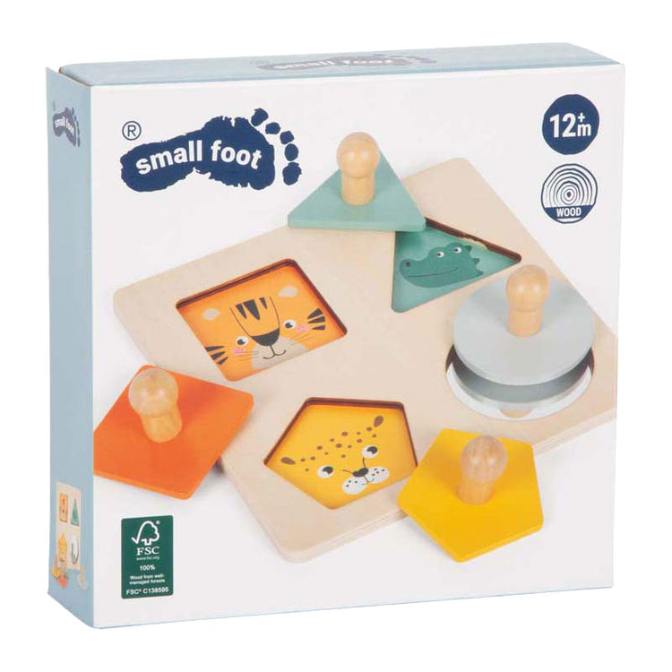 Small foot - puzzle montessori forme in legno fsc