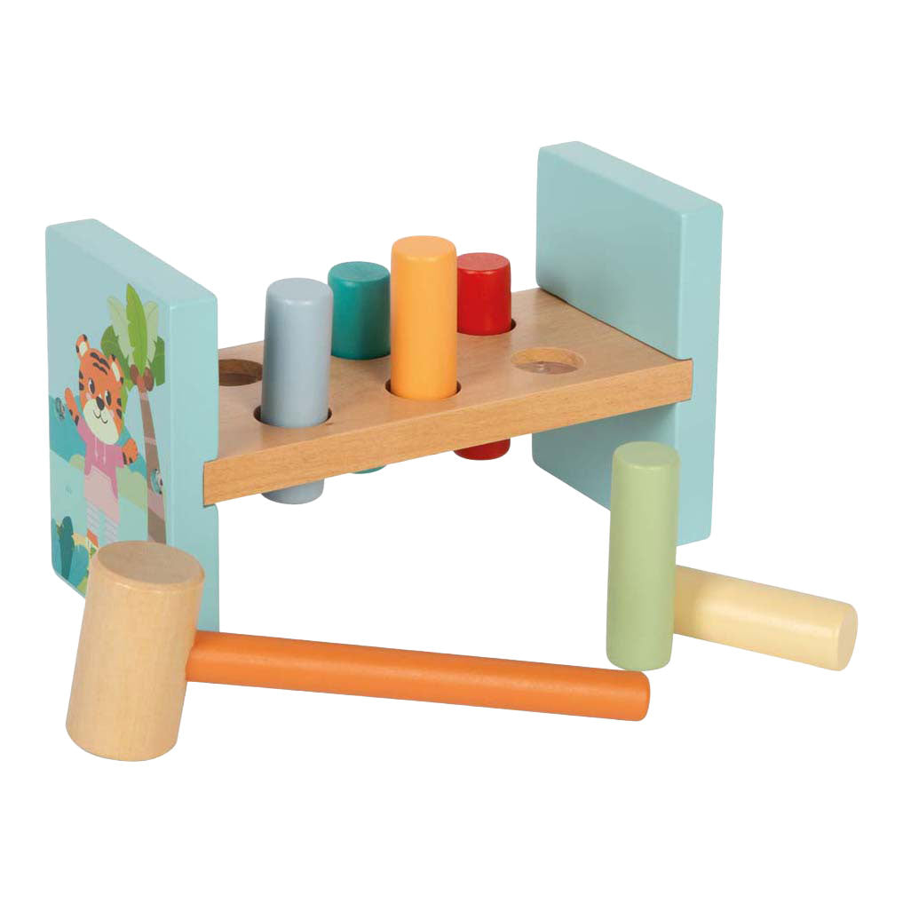 Small foot - houten hamerbank jungle friends fsc