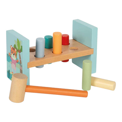 Small foot - Panca portamartelli in legno Jungle Friends fsc