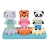 Small foot - gioco impilabile in legno con ingranaggi Jungle Friends fsc