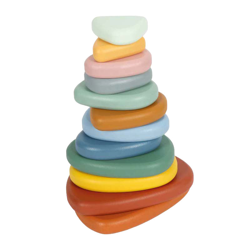 Small foot - Gioco d'equilibrio Montessori River Rocks in legno FSC