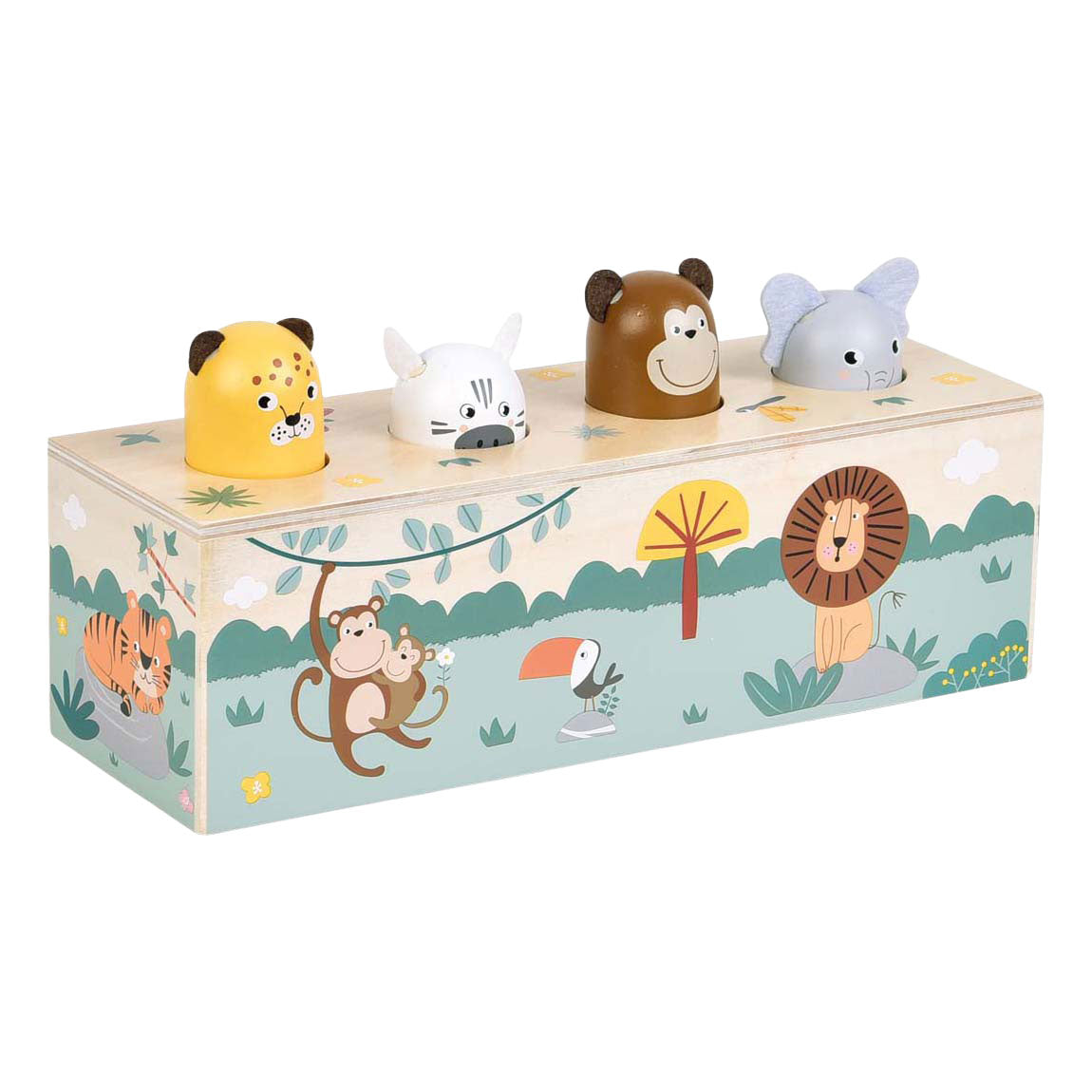 Small foot - animales danzantes de madera con sonidos safari fsc