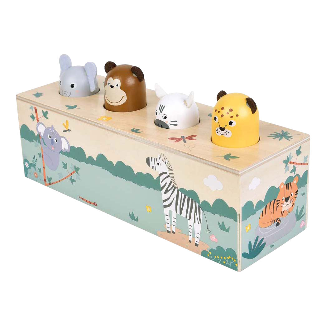 Small foot - animales danzantes de madera con sonidos safari fsc