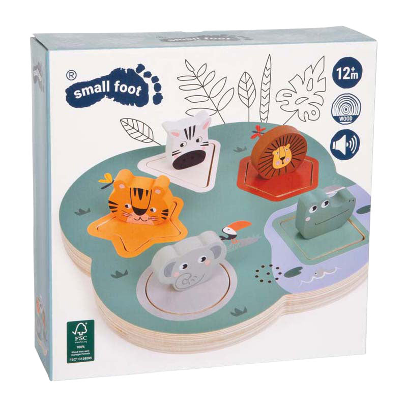 Small foot - safari de madera con sonidos de animales en 3D