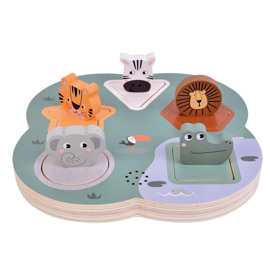 Small foot - safari de madera con sonidos de animales en 3D