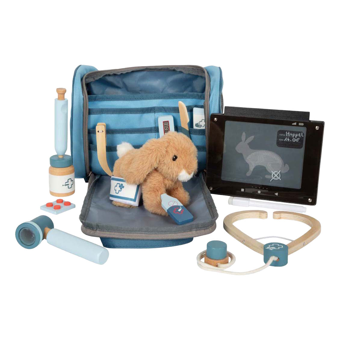 Small foot - Borsa veterinaria con coniglio in peluche