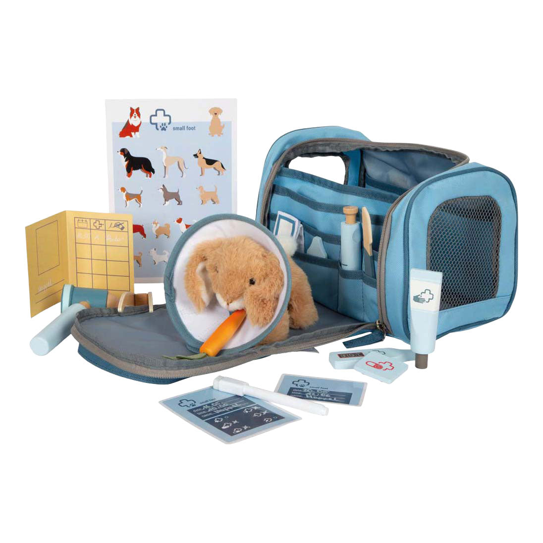 Small foot - Borsa veterinaria con coniglio in peluche