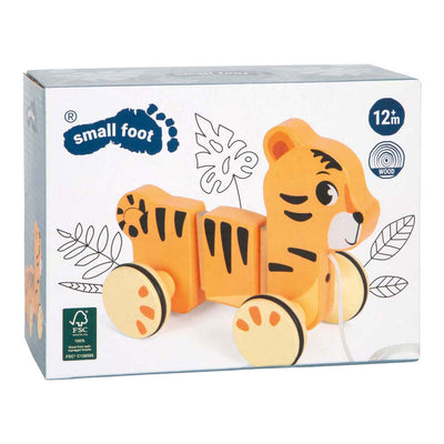 Small foot - wooden draft animal tiger safari fsc
