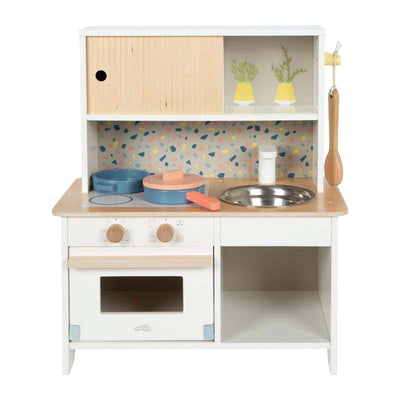 Small foot - Cucina da gioco compatta in terrazzo in legno