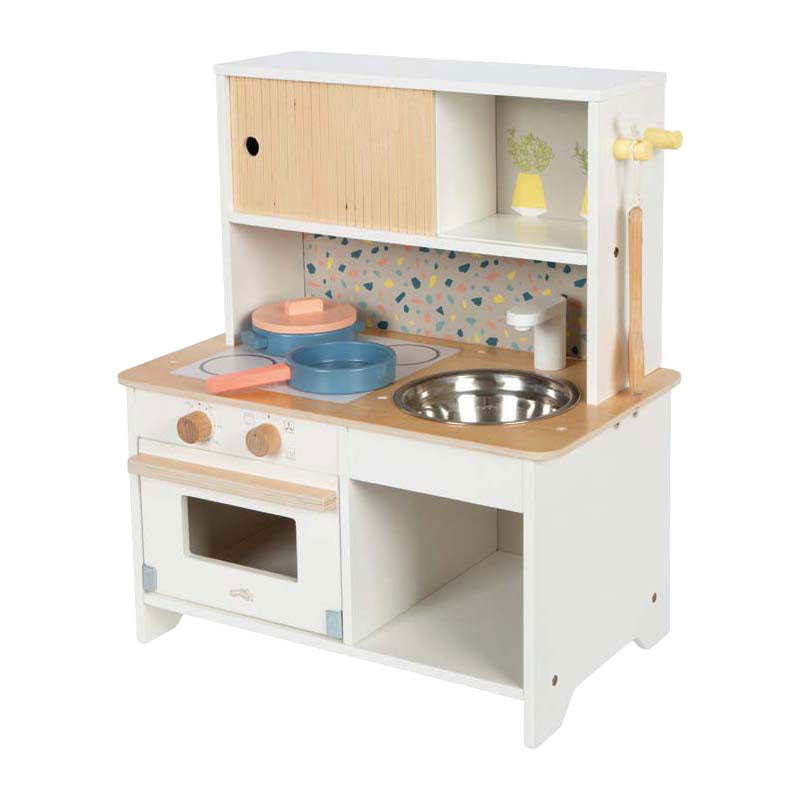 Small foot - cocina de juego de terrazo de madera compacta