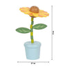 Pie pequeño - figura de madera estampada flor