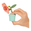 Pie pequeño - figura de madera estampada flor