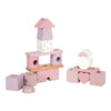 Small foot - Casetta impilabile in legno rosa - 18 pz.