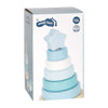 Small foot - torre impilabile in legno blu - 7 pz.