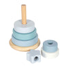 Small foot - torre impilabile in legno blu - 7 pz.