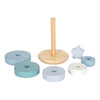 Small foot - torre impilabile in legno blu - 7 pz.