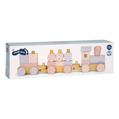 Small foot - tren de madera rosa