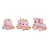 Small foot - Trenino in legno rosa