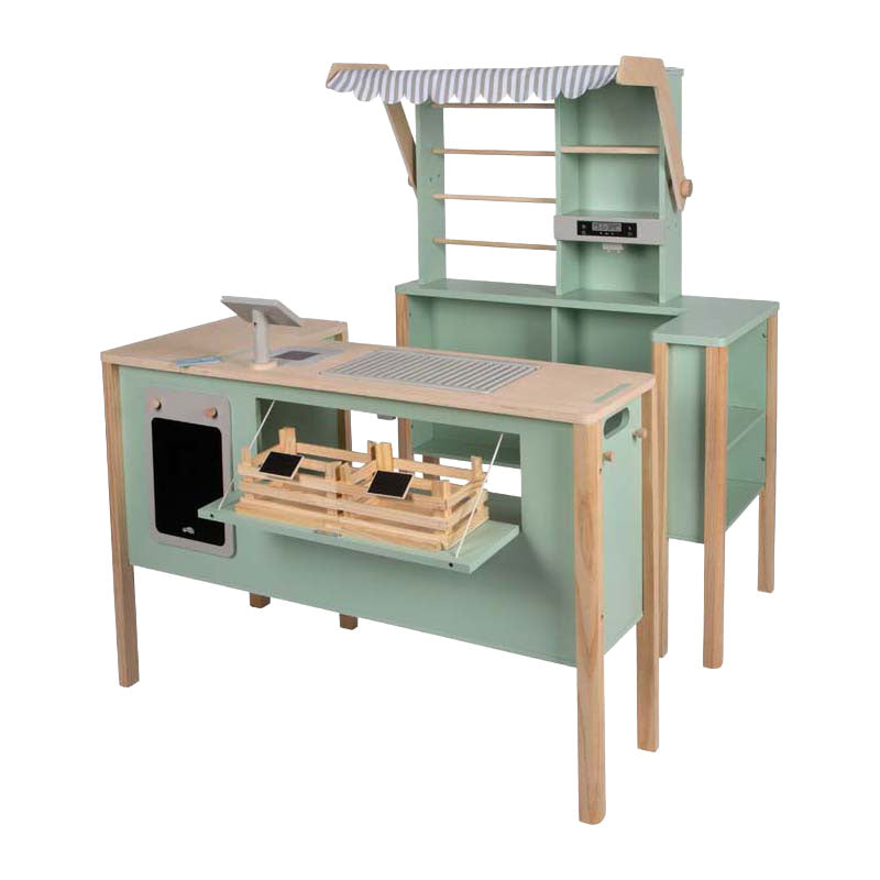 Small foot - tienda y cocina infantil verde fresco