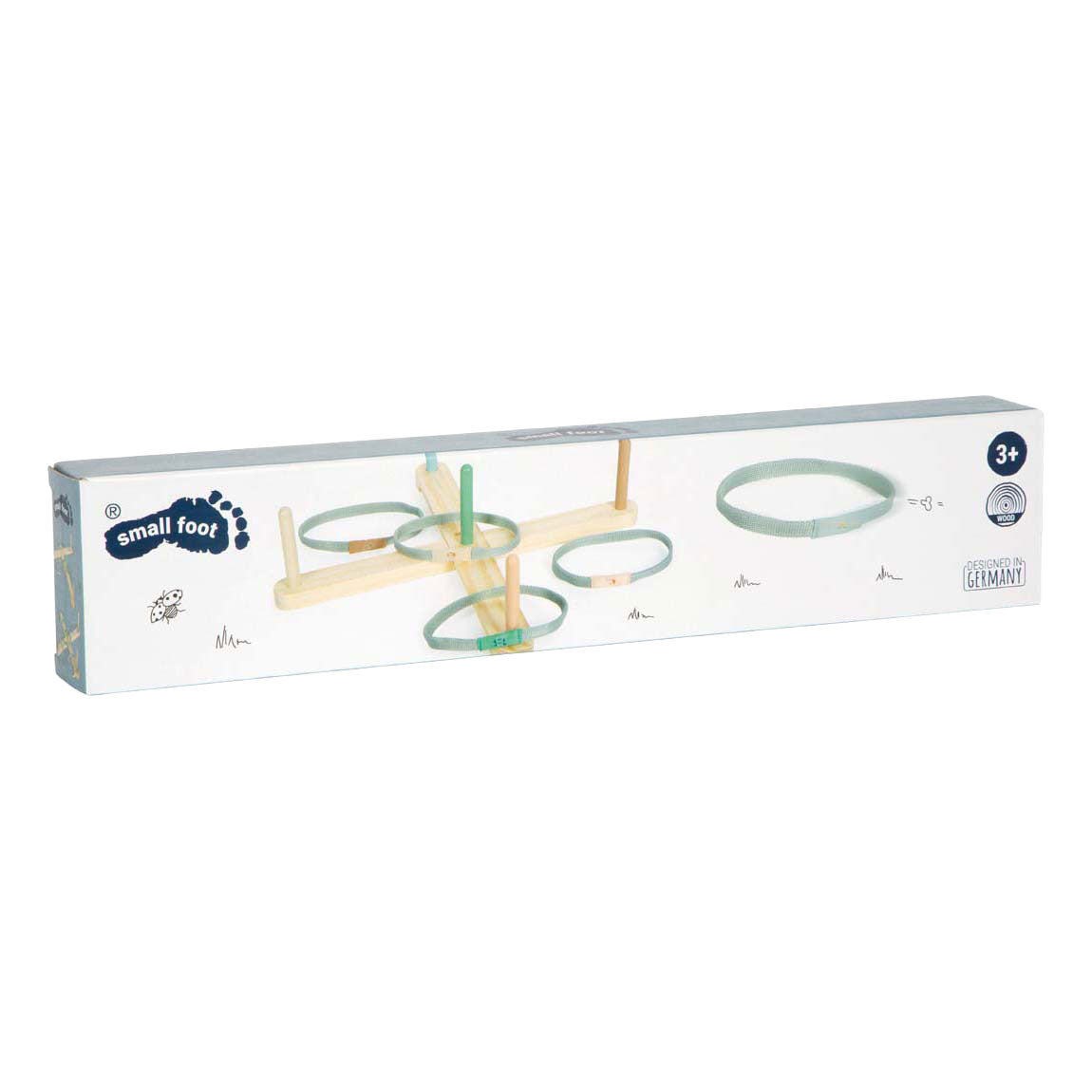 Small Foot - Gioco di lancio dell'anello, amici del giardino