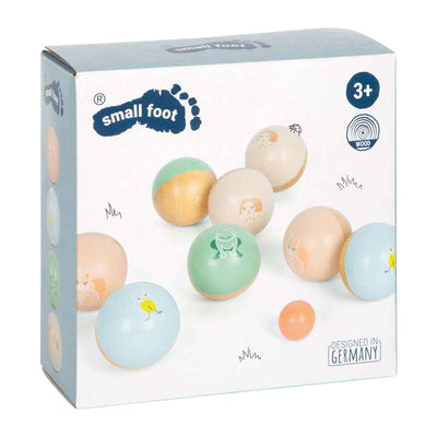 Small foot - gioco di bocce amici del giardino - 8 pz.