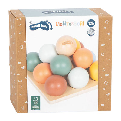 Small foot - Gioco di smistamento Montessori in legno con palline