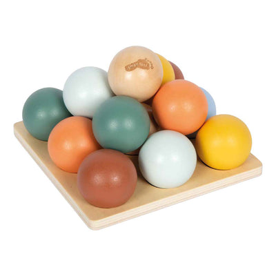 Small foot - Gioco di smistamento Montessori in legno con palline