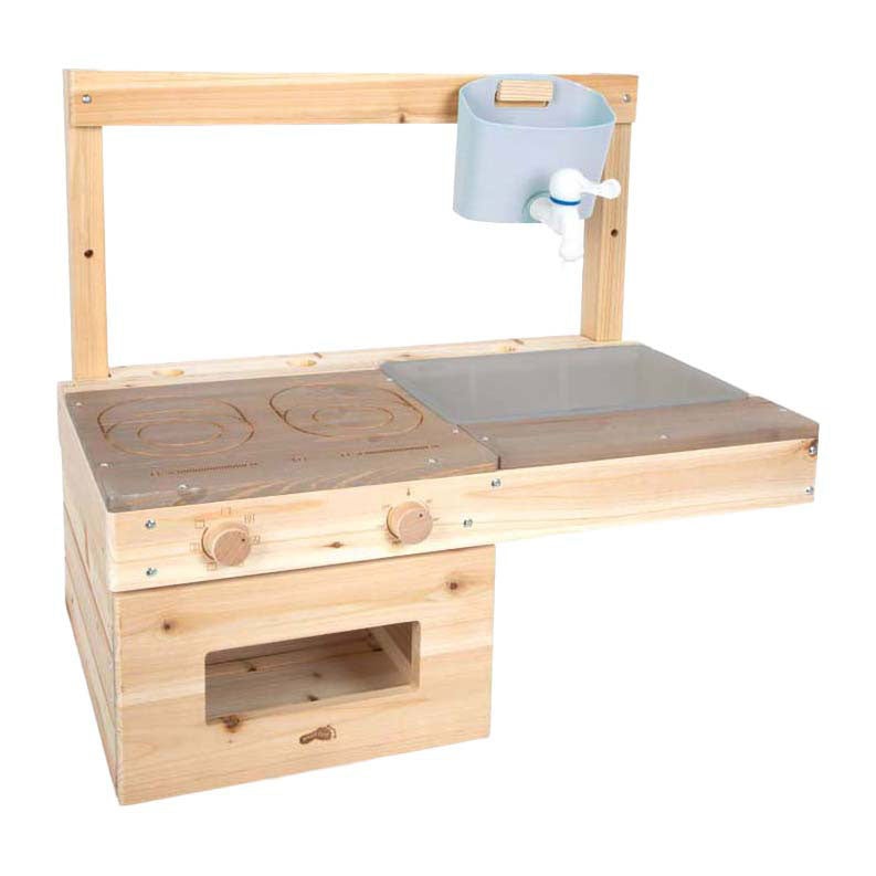 Small foot - cocina de barro elevada de madera