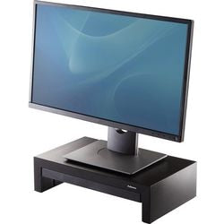 Supporto per monitor in plastica nera