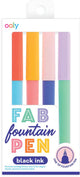 Ooly - penne stilografiche fab - 4 penne stilografiche nere da scrittura