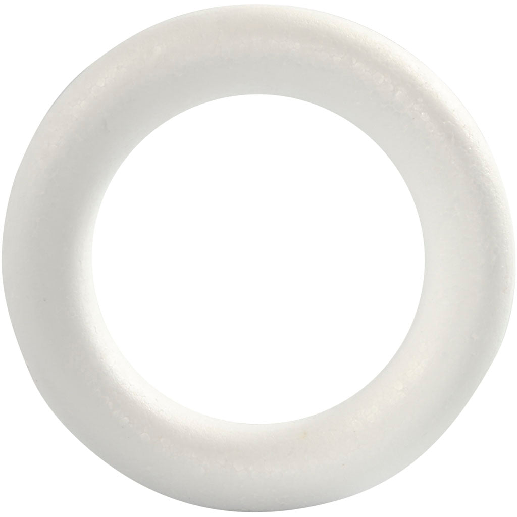 Anello Creative Company, misura 17 cm, spessore 30 mm, bianco, 1 pezzo