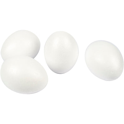 Huevos de empresa Creativ, h: 10 cm, blanco, 25 piezas 1 caja