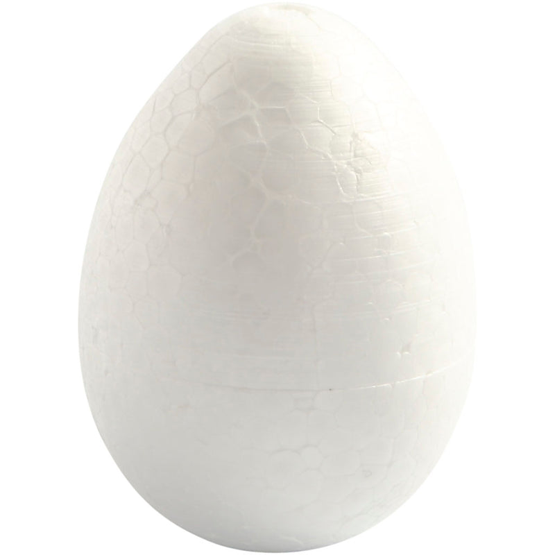 Huevos de empresa Creativ, h: 10 cm, blanco, 5 piezas 1 caja