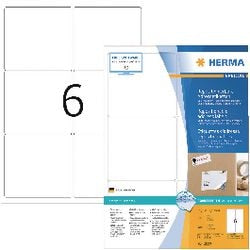 Etichette herma 10317 bianco 99,1 x 93,1 mm 600 etichette